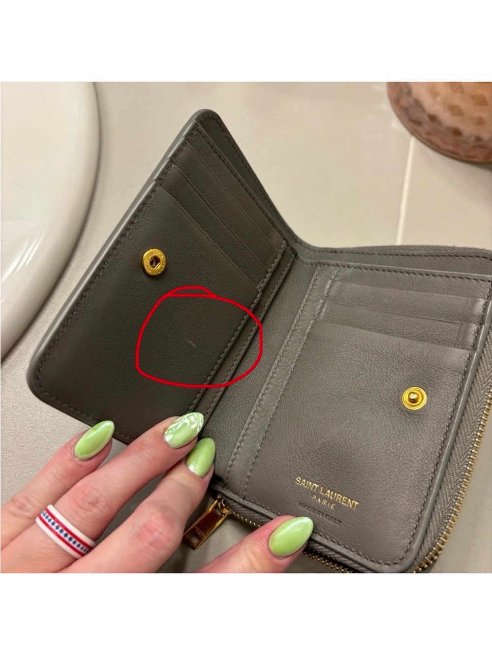 Authentic YSL Wallet - Picture 10 of 11